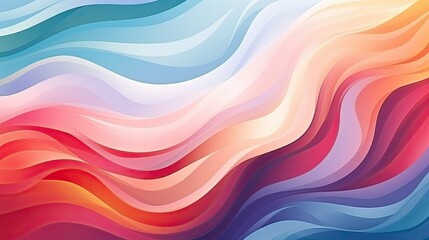 Obraz premium abstract background with multicolored waves, modern and dynamic background