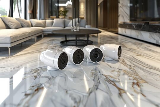 Integrated monitoring services in smart homes set up advanced security systems, safeguarding properties with system automation and security installations.