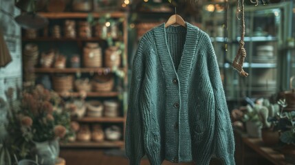  green cardigan in homely shop