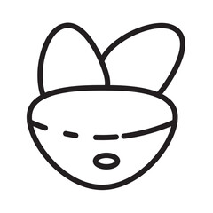 Bird Nest Spring Line Icon