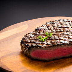 Grilled steak, Juicy steak, Medium rare steak, Cooked beef