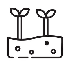 Planting Gardening Garden Line Icon