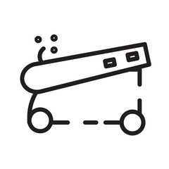 Bandits Cannon Pirate Line Icon