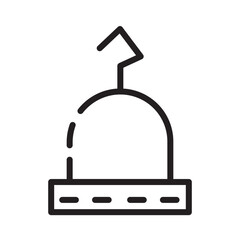 Bones Death Hook Line Icon