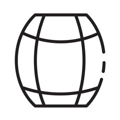Cask Pub Water Line Icon