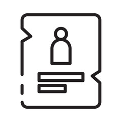 Poster Thief Wanted Line Icon