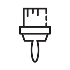 Brush Diy Paint Line Icon