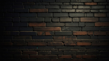 Dark and grunge brick wall texture background, Vintage brick wall background