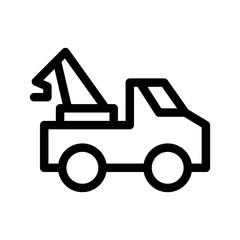 Tow Truck Icon Vector Symbol Design Illustration