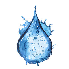 Obraz premium water drop illustration