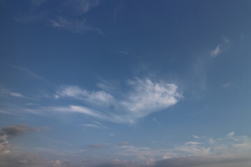 Obraz premium Blue sky with cloud. Clearing day and Good weather in the morning.