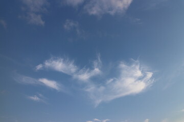 Blue sky background with clouds