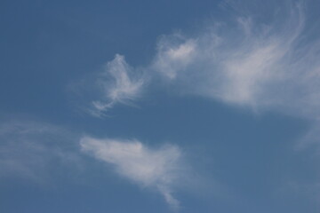 Blue sky background with clouds