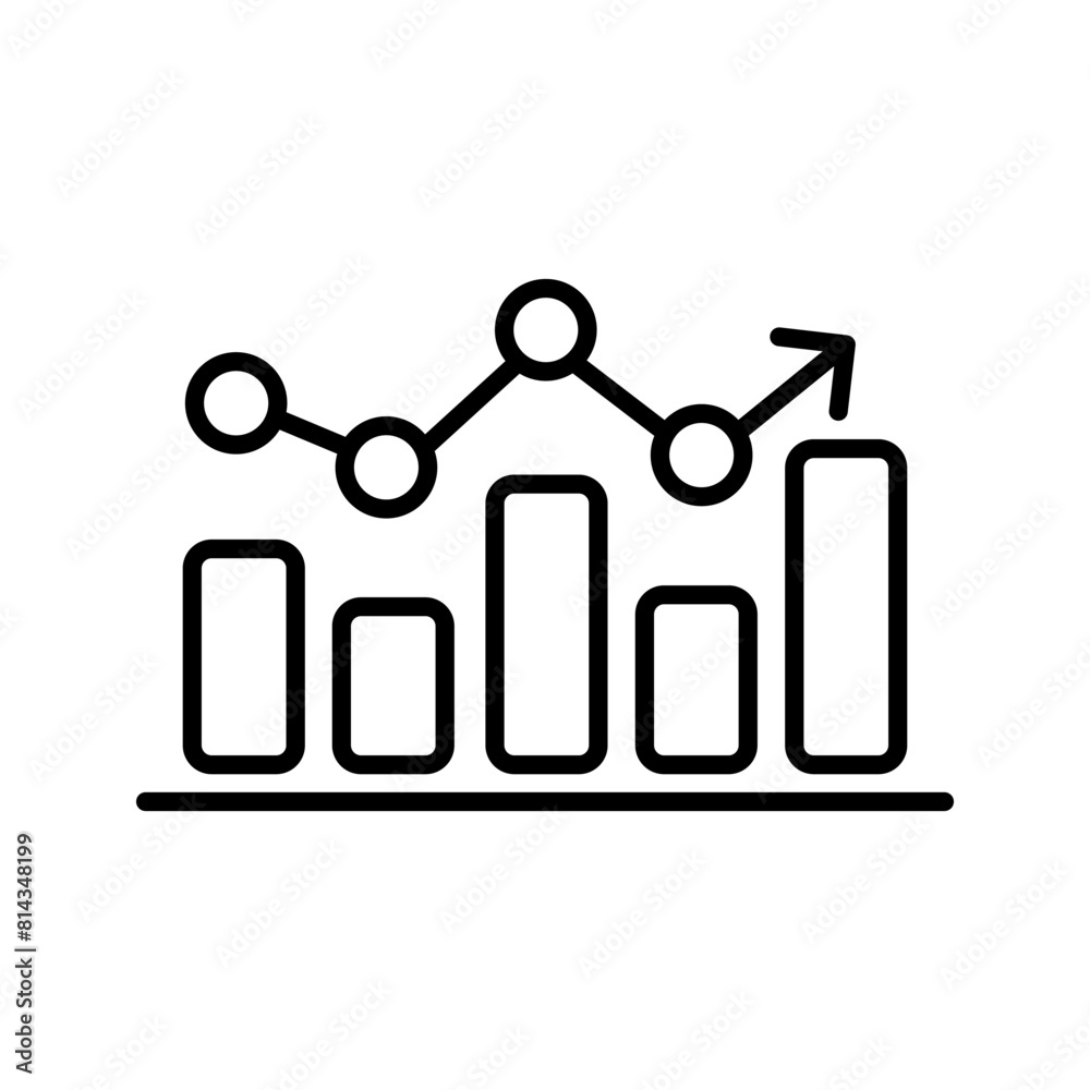 Wall mural trending icon. sign for mobile concept and web design color editable