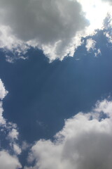 blue sky with clouds