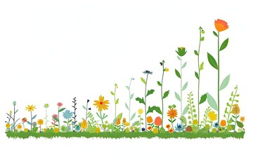 spring floral background vector