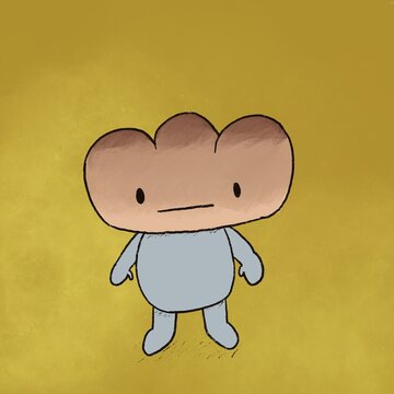 Bread Head Cute Chibby Man