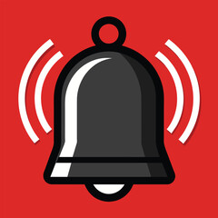 Notification bell icon vector design