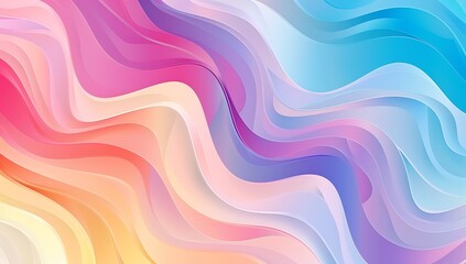 Colorful gradient background with soft curves and gradients in the manner of pastel colors.