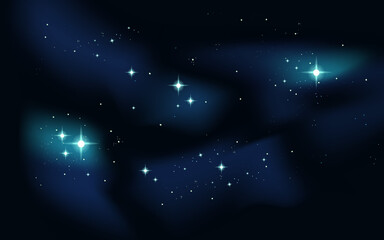 Cartoon galaxy background vector