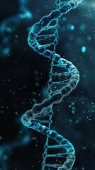 Obraz premium Generate a vivid and detailed image of the genetic code as it exists on transparency background PNG 