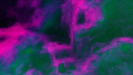 Space background. Nice clean colorful nebula with star field. 3D rendering
