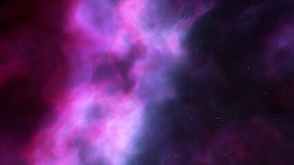 Space background. Nice clean colorful nebula with star field. 3D rendering
