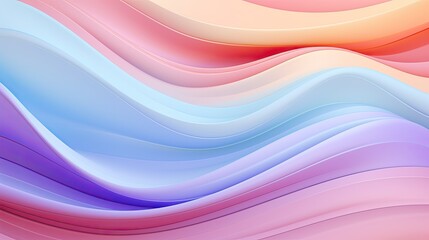 Abstract pastel colors 3d wave background. Abstract background in soft pastel colors