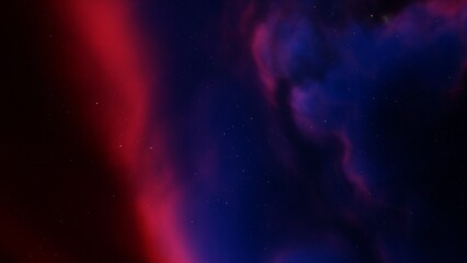 Space background. Nice clean colorful nebula with star field. 3D rendering
