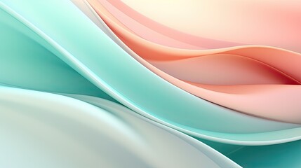 Abstract pastel colors 3d wave background. Abstract background in soft pastel colors