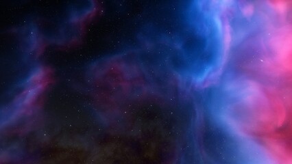 Space of night sky with cloud and stars
