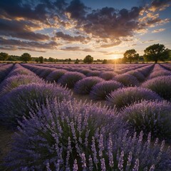 Honor National Camera Day with a mesmerizing shot of a field of lavender in full bloom.

