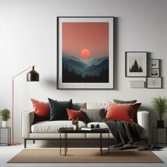 A picture on the wall image harmony lively has illustrative meaning card design.