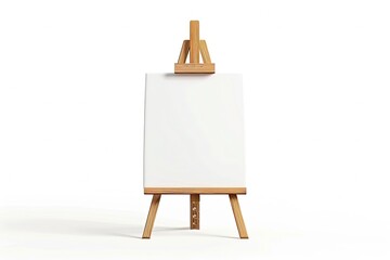 Modern Art easel For Kid Room Isolated on white background
