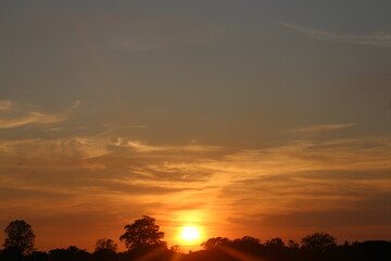 Sky background on sunset. Nature abstract composition