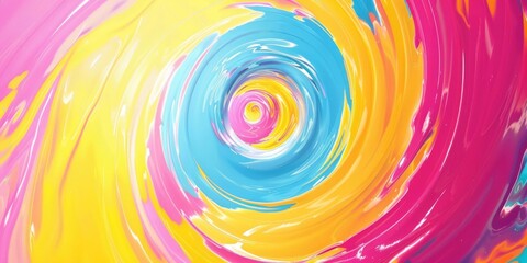A colorful abstract swirl background, with vibrant illustrations, psychedelic overload, in light crimson and sky-blue colors.