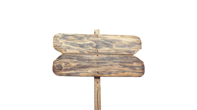 blank big sign board on beautiful blue sky. Transparent, isolated on white.