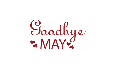 A Stylish Text Design to Bid Farewell to MAY