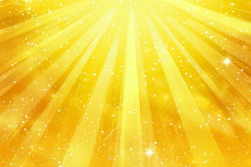 background of yellow rays with sparkles and space for text