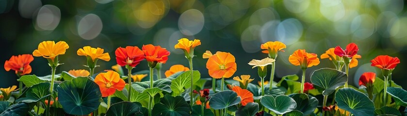 Feel the fiery passion of Nasturtiums as they blaze bright in the summer sun, a reminder to embrace lifes vibrancy amidst the world of Gynecology