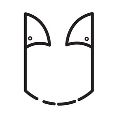 Clipper Sewing Thread Line Icon