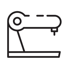 Cloth Machine Sewing Line Icon