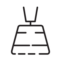 Fototapeta premium Field Court Rugby Line Icon