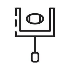 Play Rugby Sport Line Icon