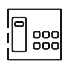 Estate Phone Real Line Icon