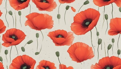 Craft a background with vibrant poppies dancing in upscaled_9