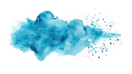 Blue color vector hand drawn watercolor liquid stain Abstract aqua smudges scribble drop element for design, illustration, wallpaper, card
