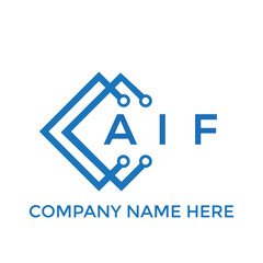 AIF letter logo design on White background. AIF creative initials letter logo concept. AIF letter design.
