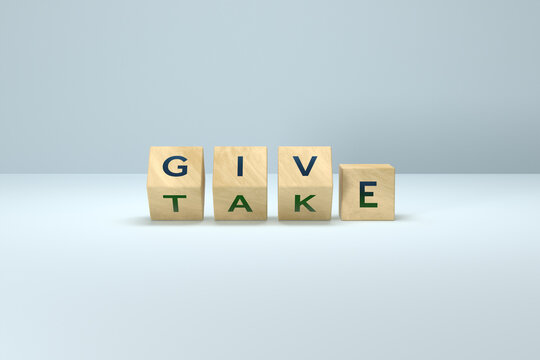 Featured image of 3D wooden blocks with GIVE and TAKE written on them