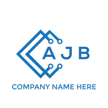 AJB letter logo design on White background. AJB creative initials letter logo concept. AJB letter design.
